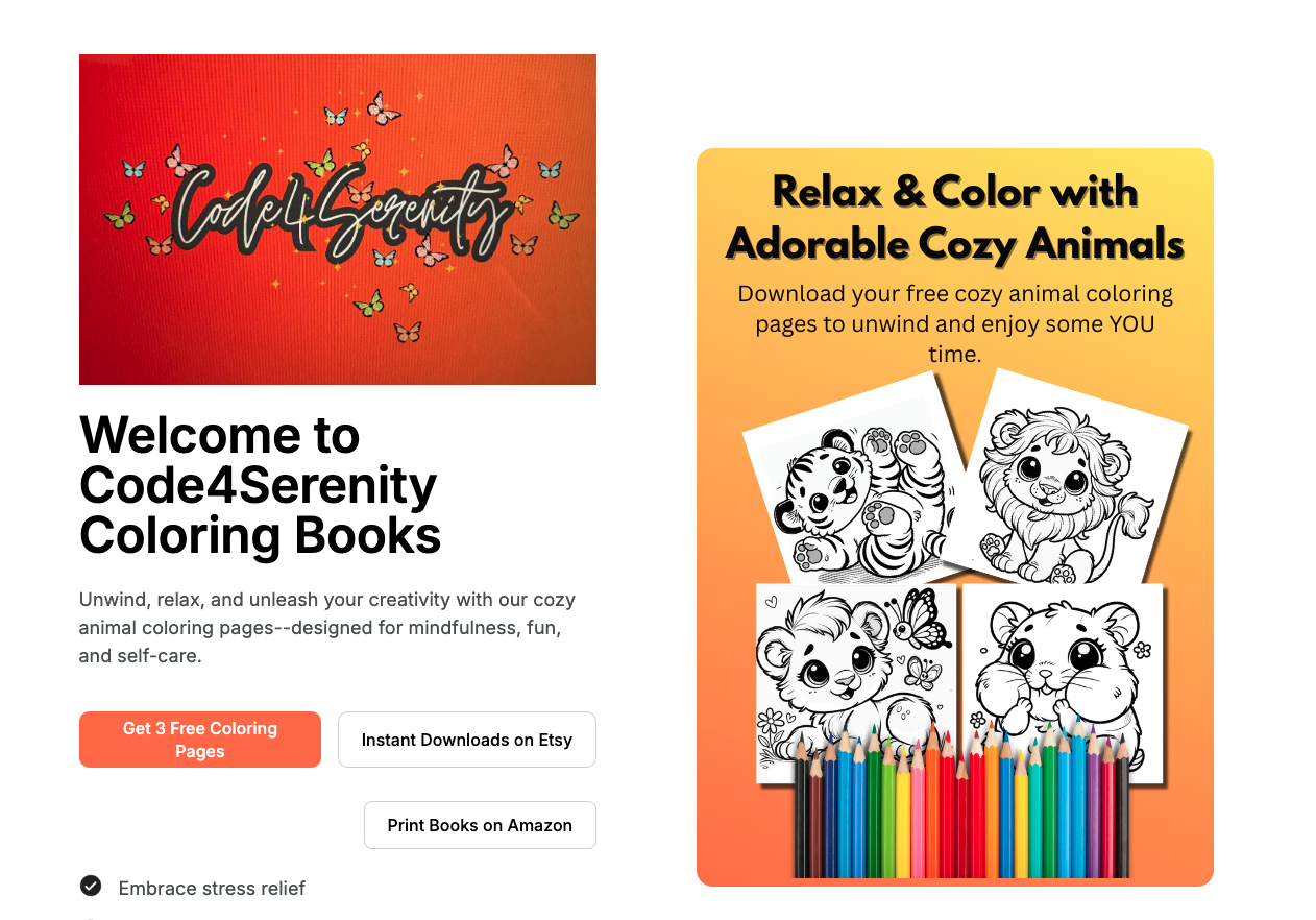 Landing Page Design Screenshot